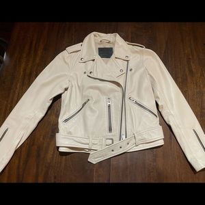 ALLSAINTS Blush Balfern Leather Jacker Size 6